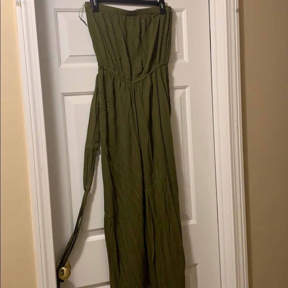 brand new olive green jumpsuit